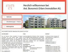 Tablet Screenshot of bonomo-immobilien.ch